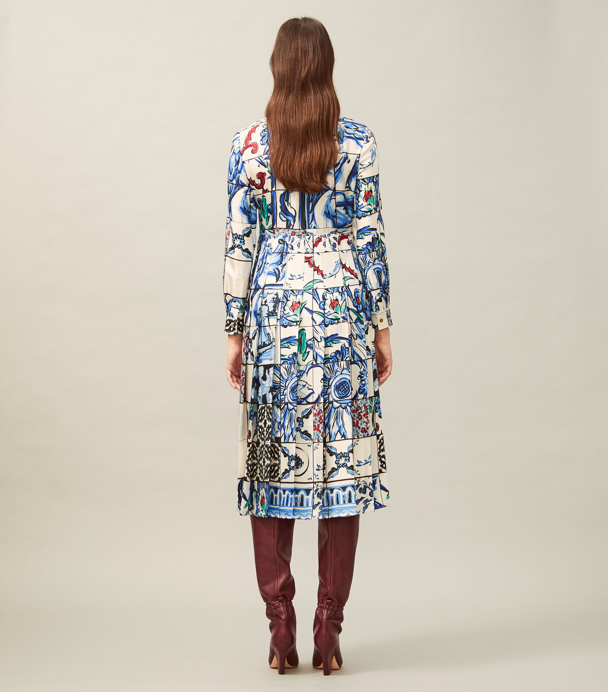 tory burch silk bow dress