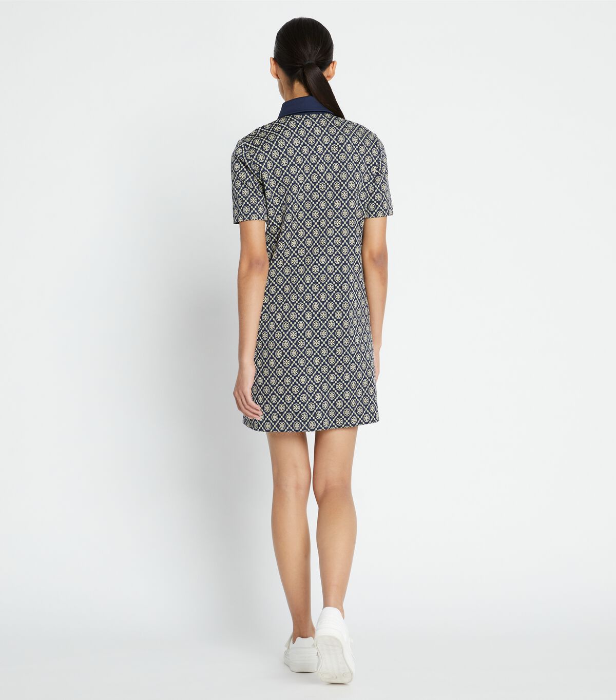tory burch t monogram nylon polo dress
