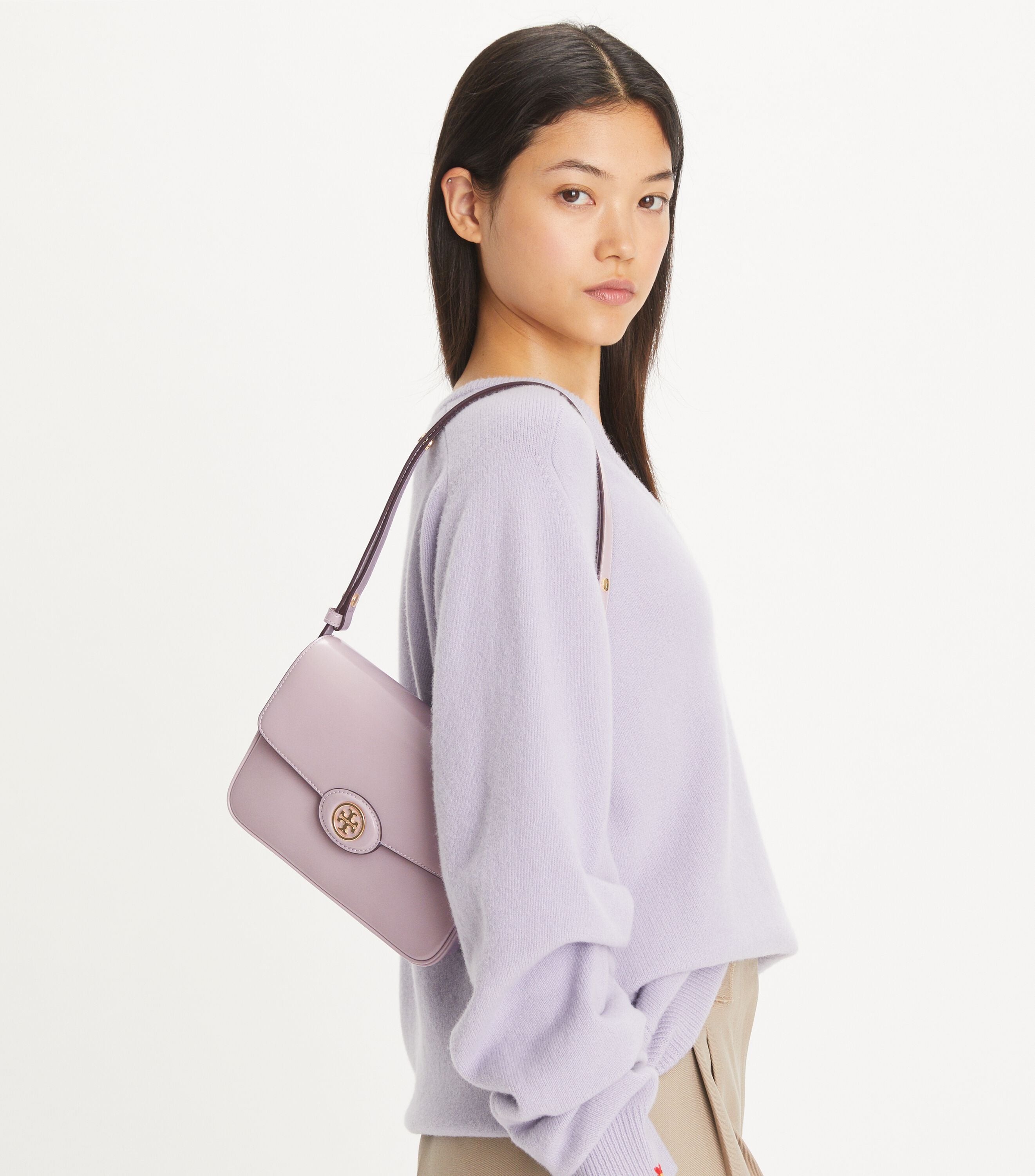 Robinson Spazzolato Convertible Shoulder Bag, Primrose | Tory