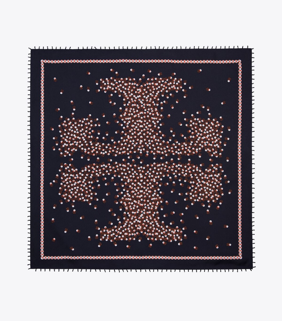 tory burch scatter dot silk neckerchief