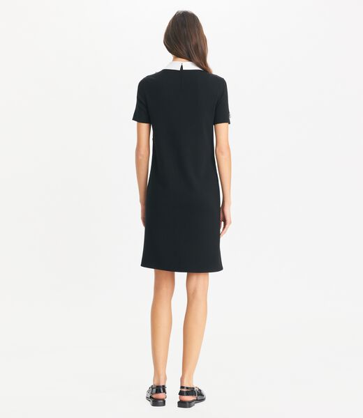 tory burch embellished poplin collar sweater dress
