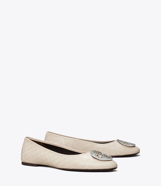 tory burch claire cap toe quilted ballet