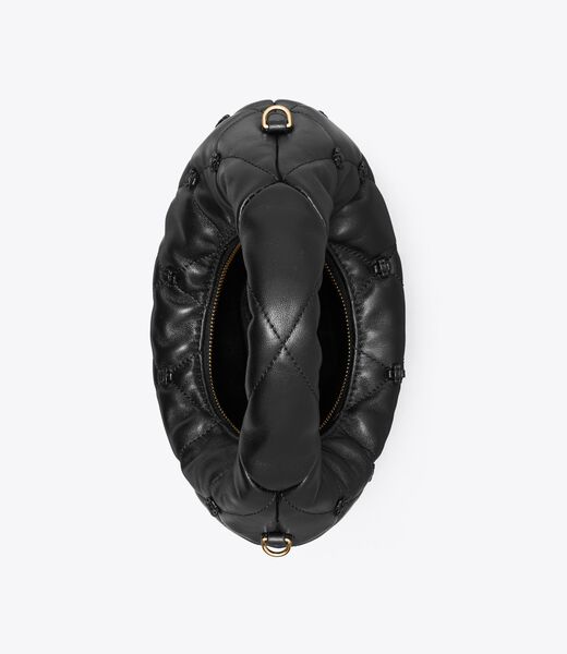 tory burch bunny knot crescent bag