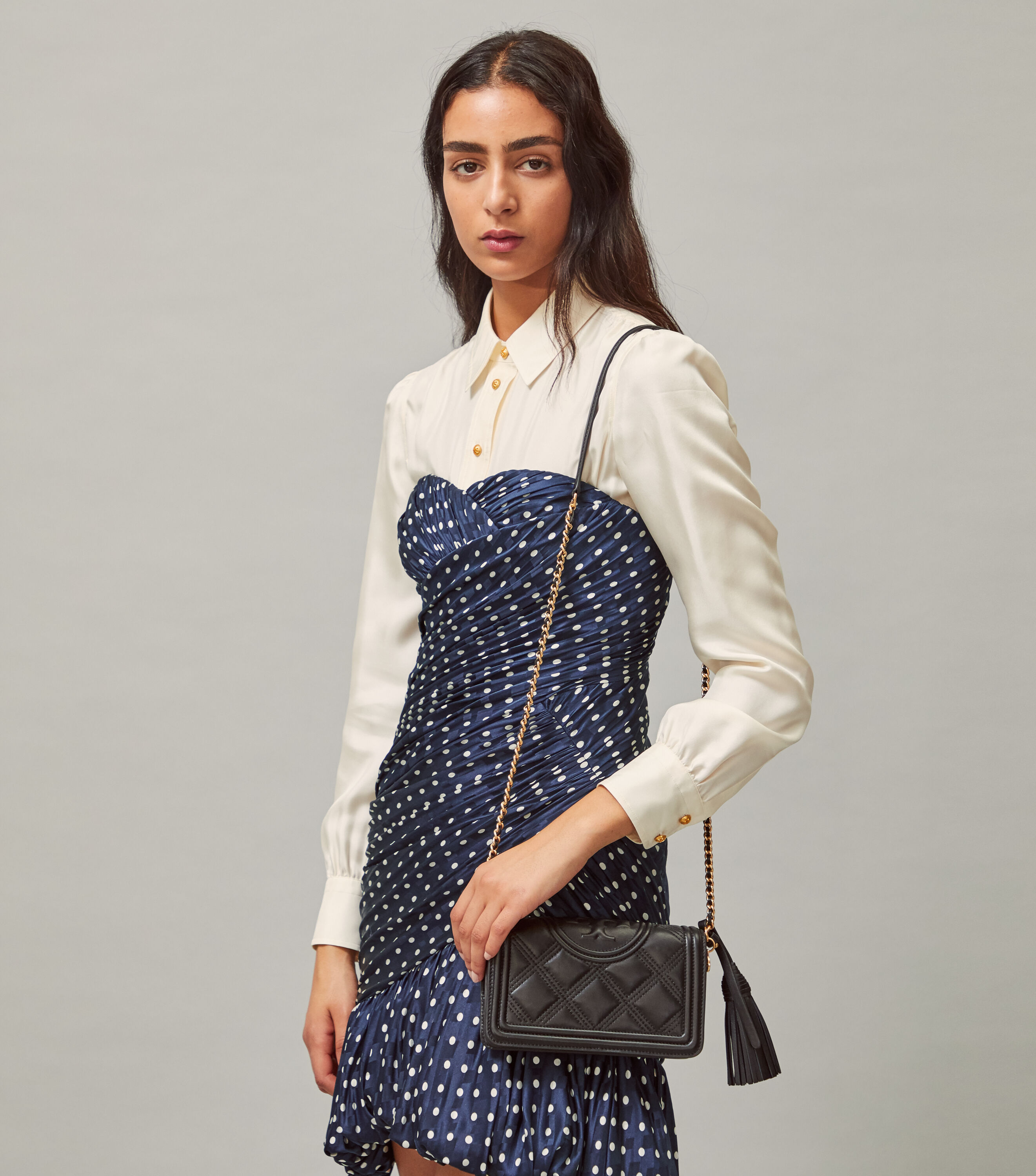Tory burch fleming clearance wallet crossbody