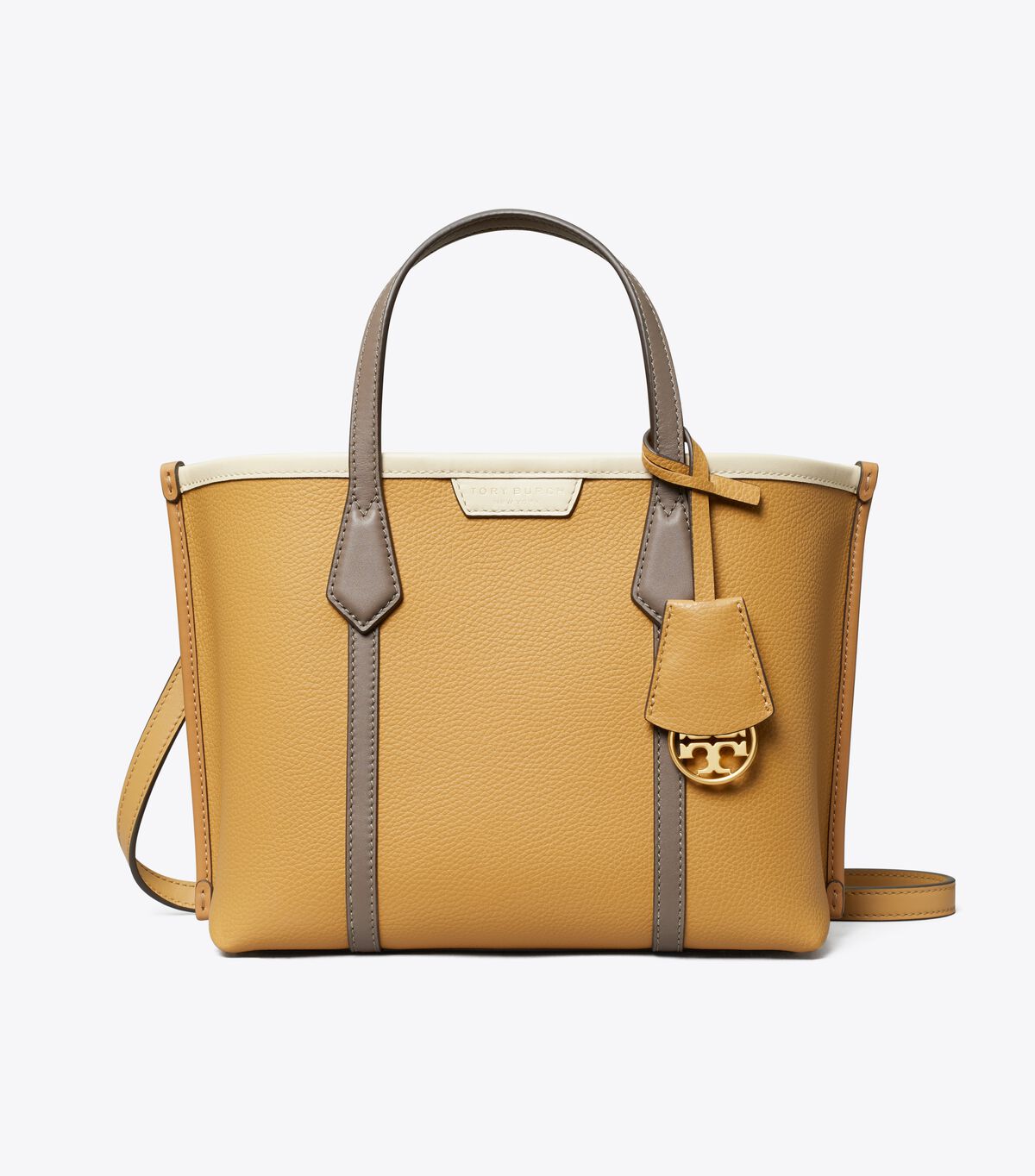 tory burch small perry colorblock triple compartment tote
