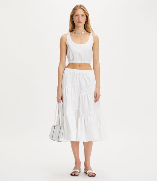 tory burch cotton poplin top