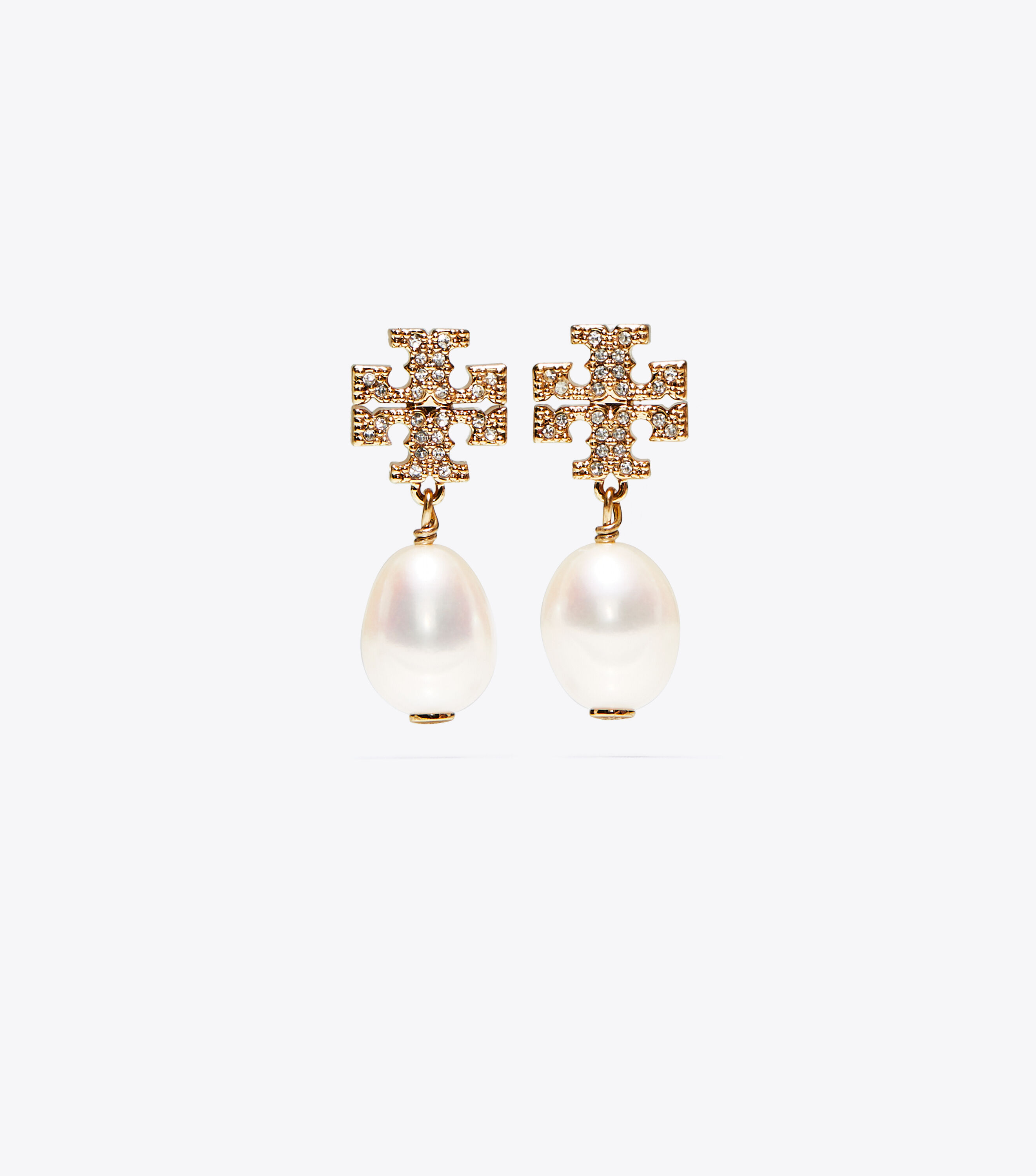 Tory Burch Kira Pave Pearl Drop Earring Tory Burch KSA