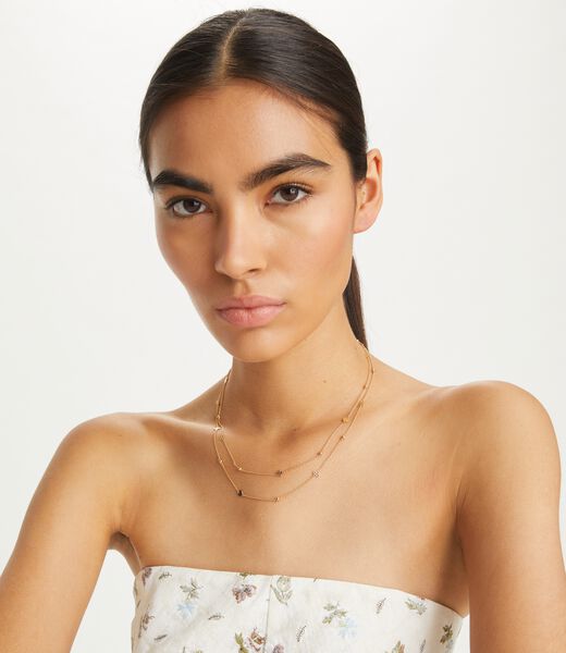 tory burch layered kira necklace