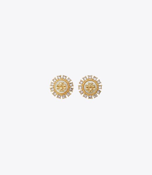 tory burch kira crystal stud earring