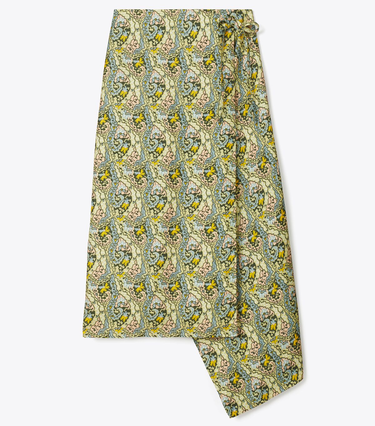 tory burch silk wrap skirt