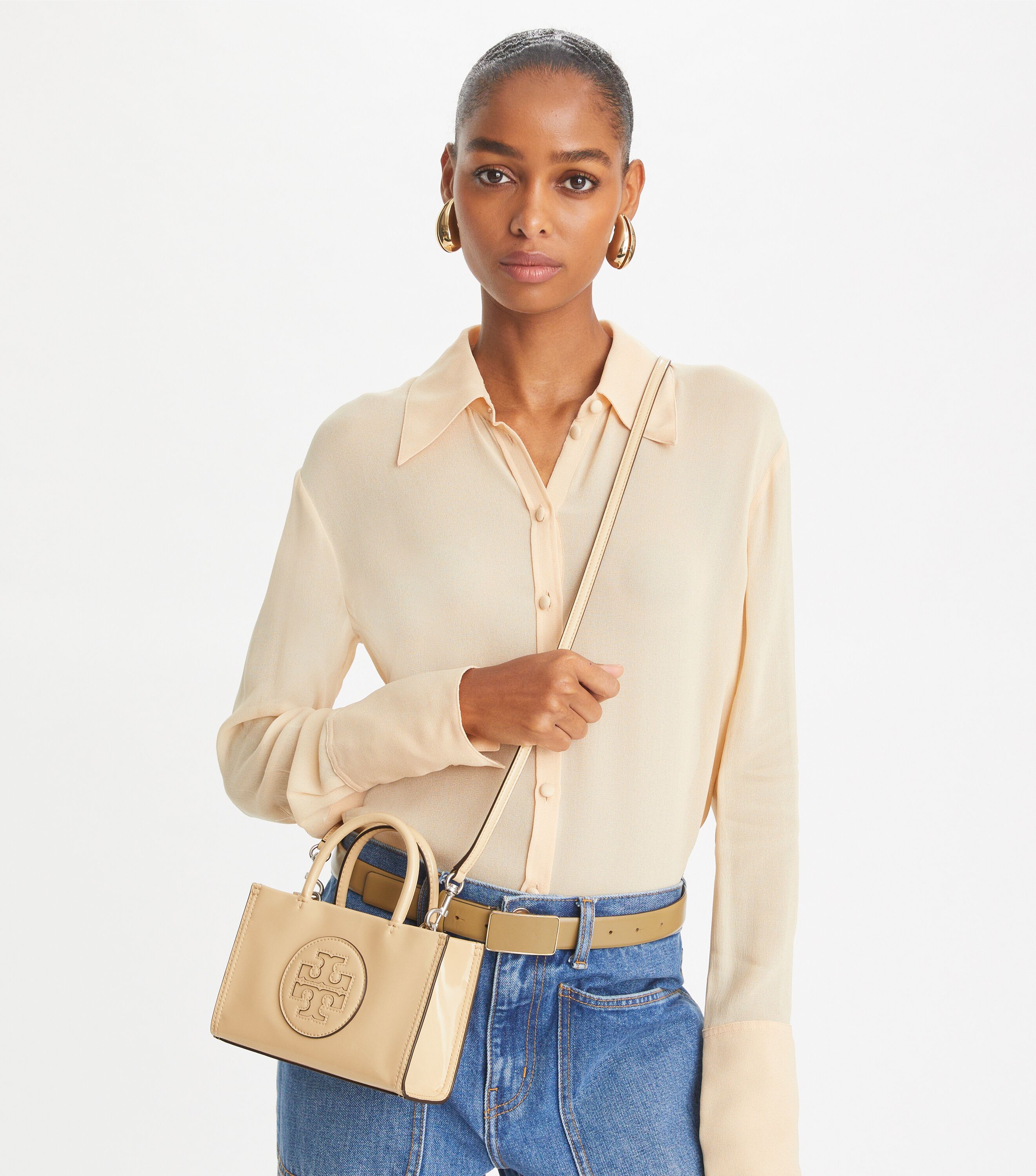 【送料&関税込】Tory Burch ella Bio Patent Small Shopping Ba Small Ella Bio Patent Tote: Women's Handbags | Tote Bags