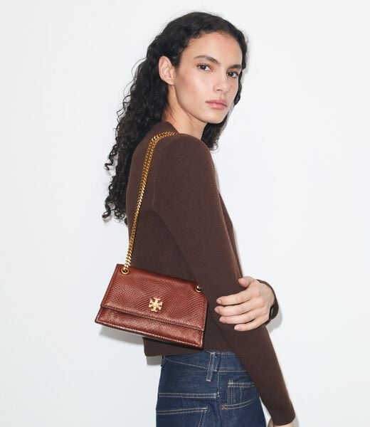 Mini Kira Turnlock Snake-Embossed Shoulder Bag tory burch mini kira turnlock snake embossed shoulder bag