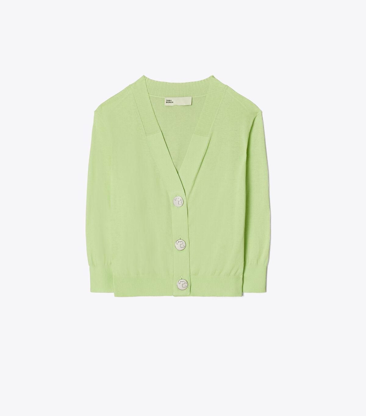 tory burch cropped cotton cardigan
