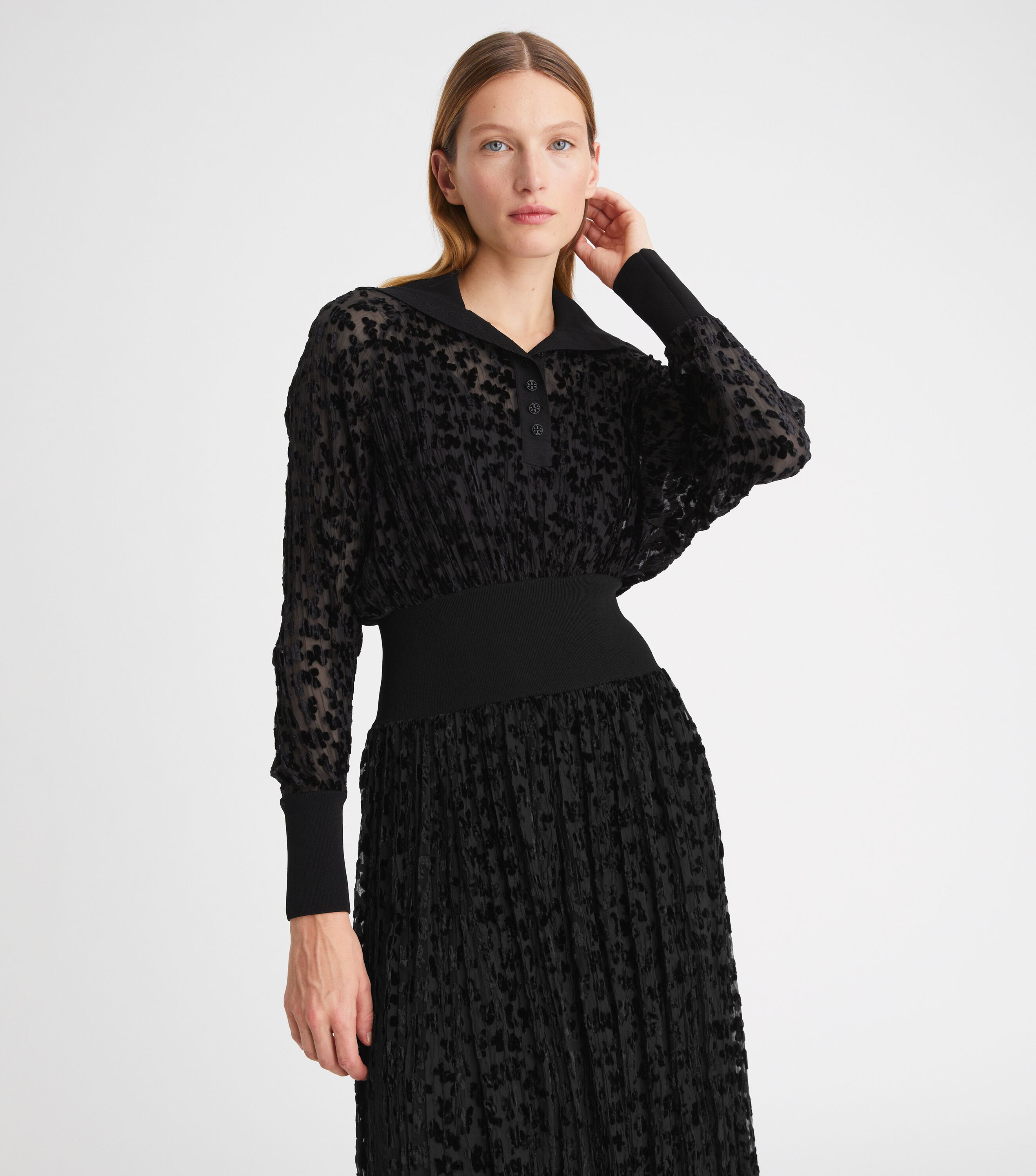 Tory Burch Velvet Devore Dress Tory Burch KSA