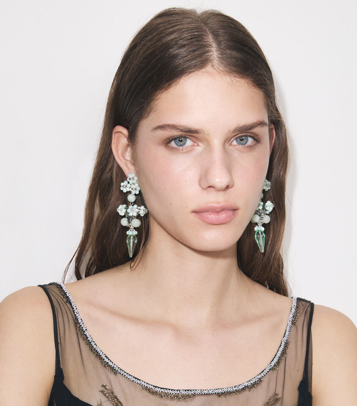Curiosity Beaded Linear Earrings tory burch curiosity beaded linear earrings