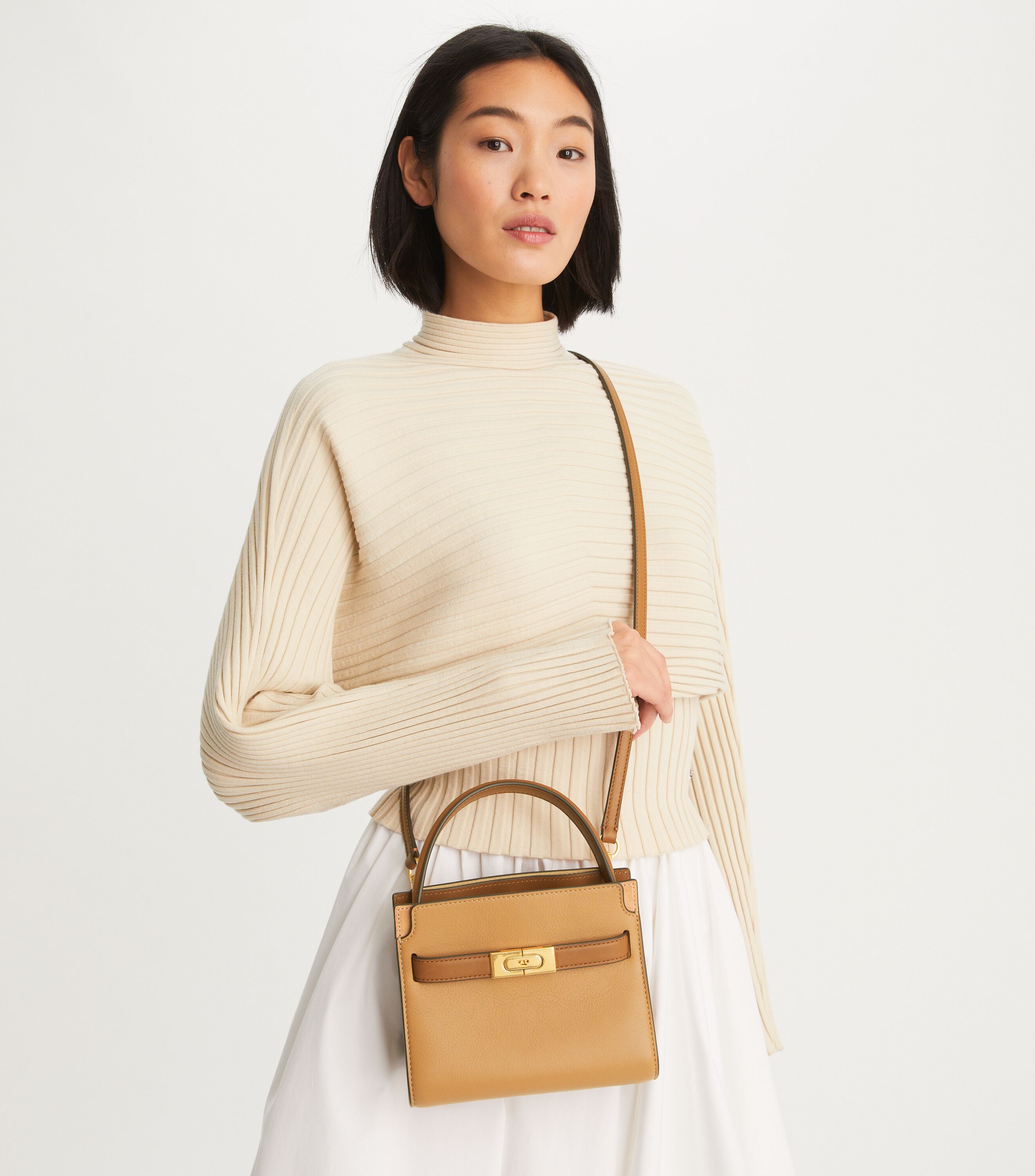 Petite Lee Radziwill Double Bag, Tiramisu | Tory Burch KSA