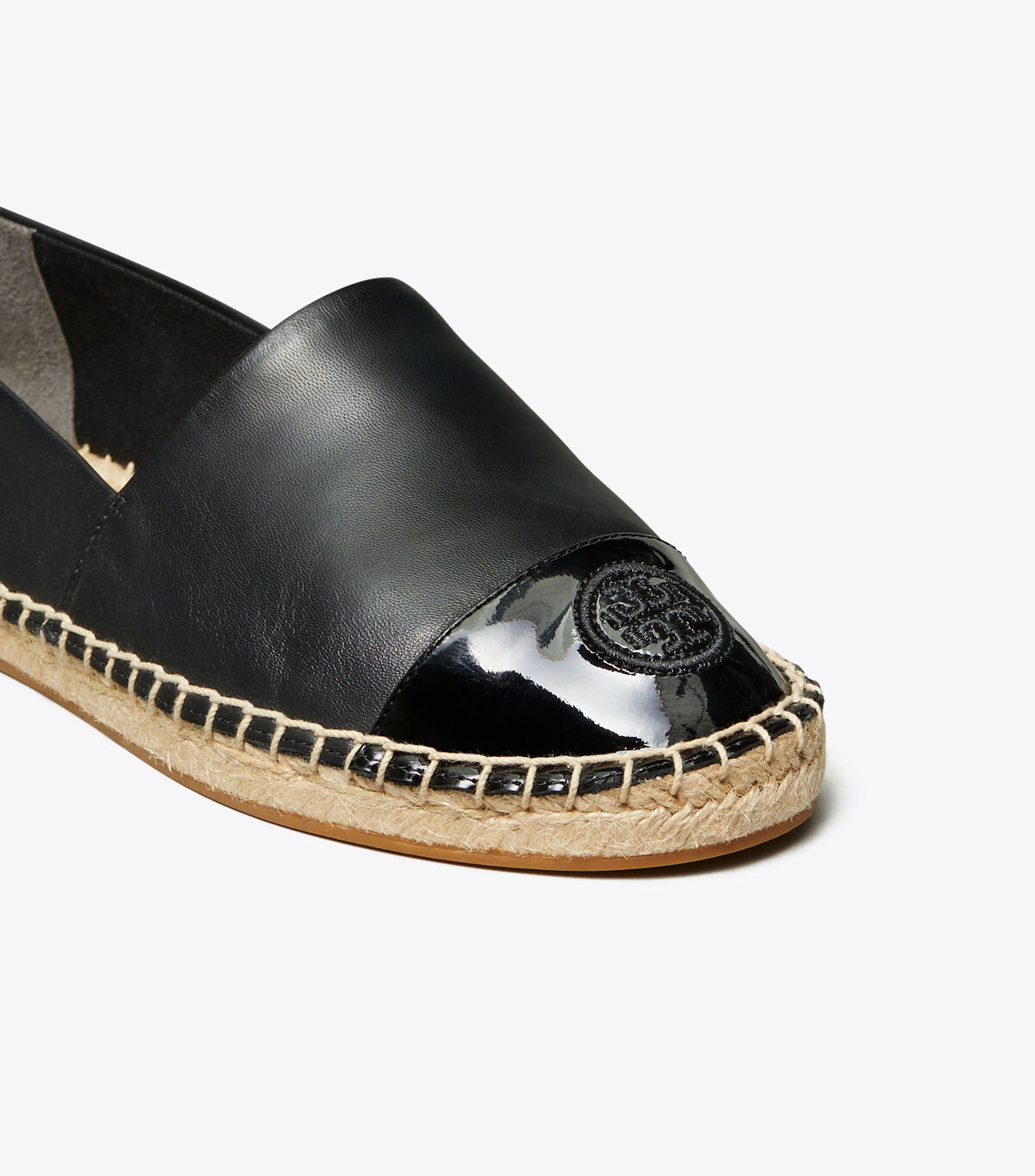 Color-Block Mixed-Leather Espadrille