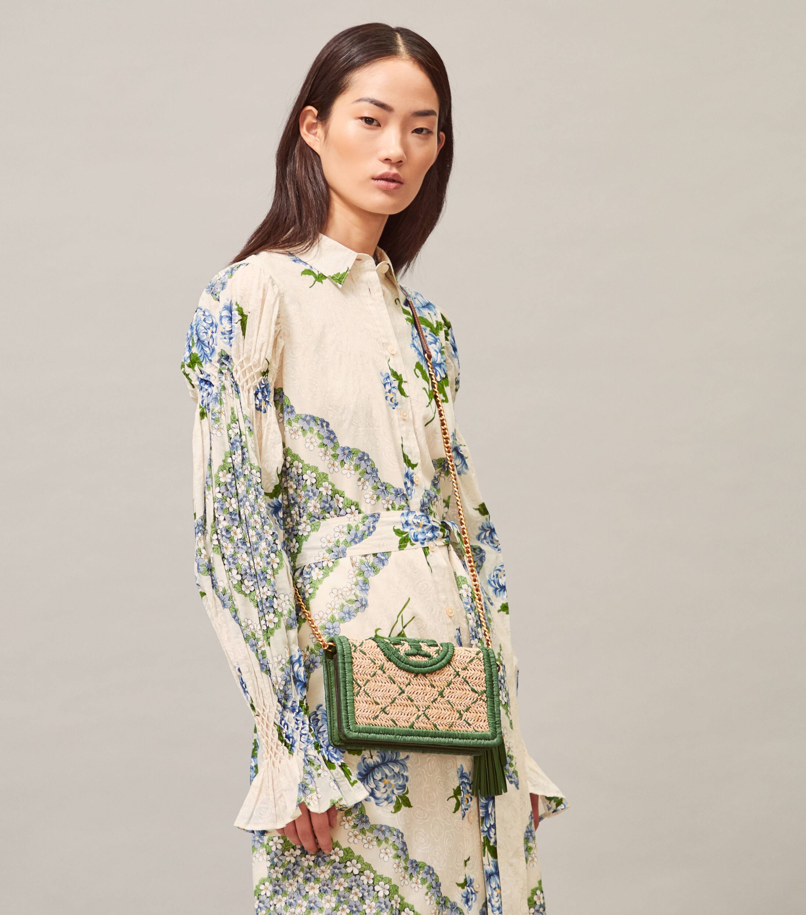 Fleming soft straw wallet crossbody clearance