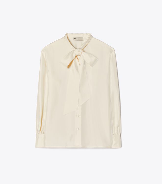 Silk Bow Blouse