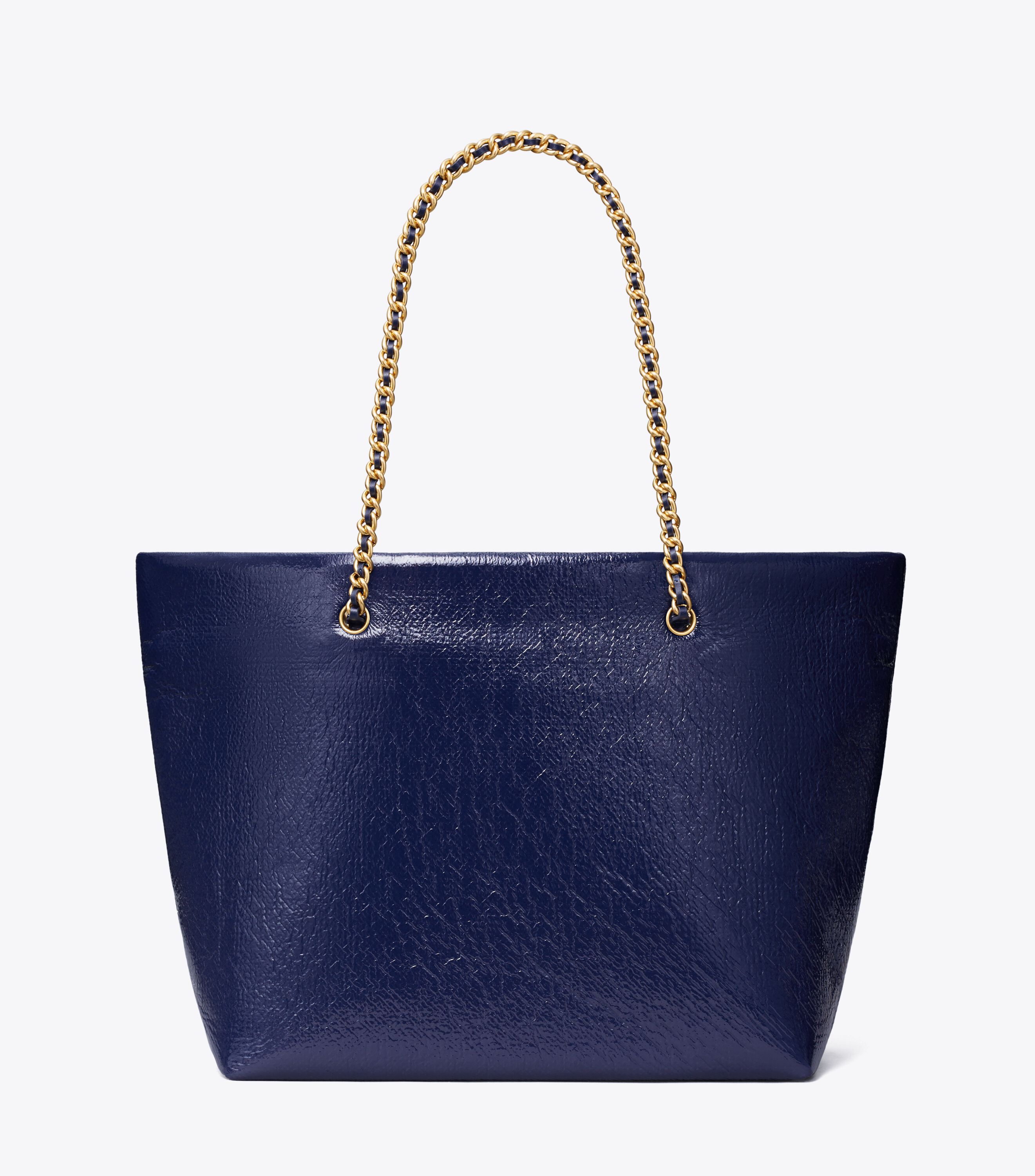Tory burch ella tote navy blue sale