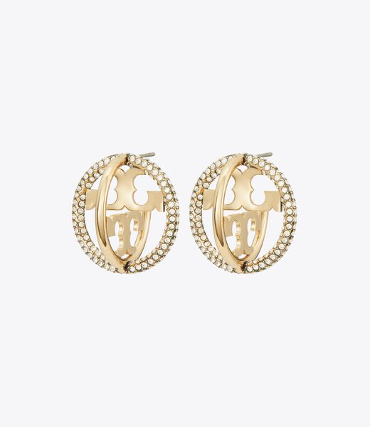 tory burch miller pave multi hoop earring