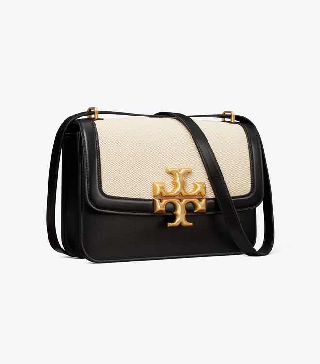 ELEANOR CANVAS CONVERTIBLE SHOULDER BAG | Tory Burch KSA Navigation | Tory  Burch