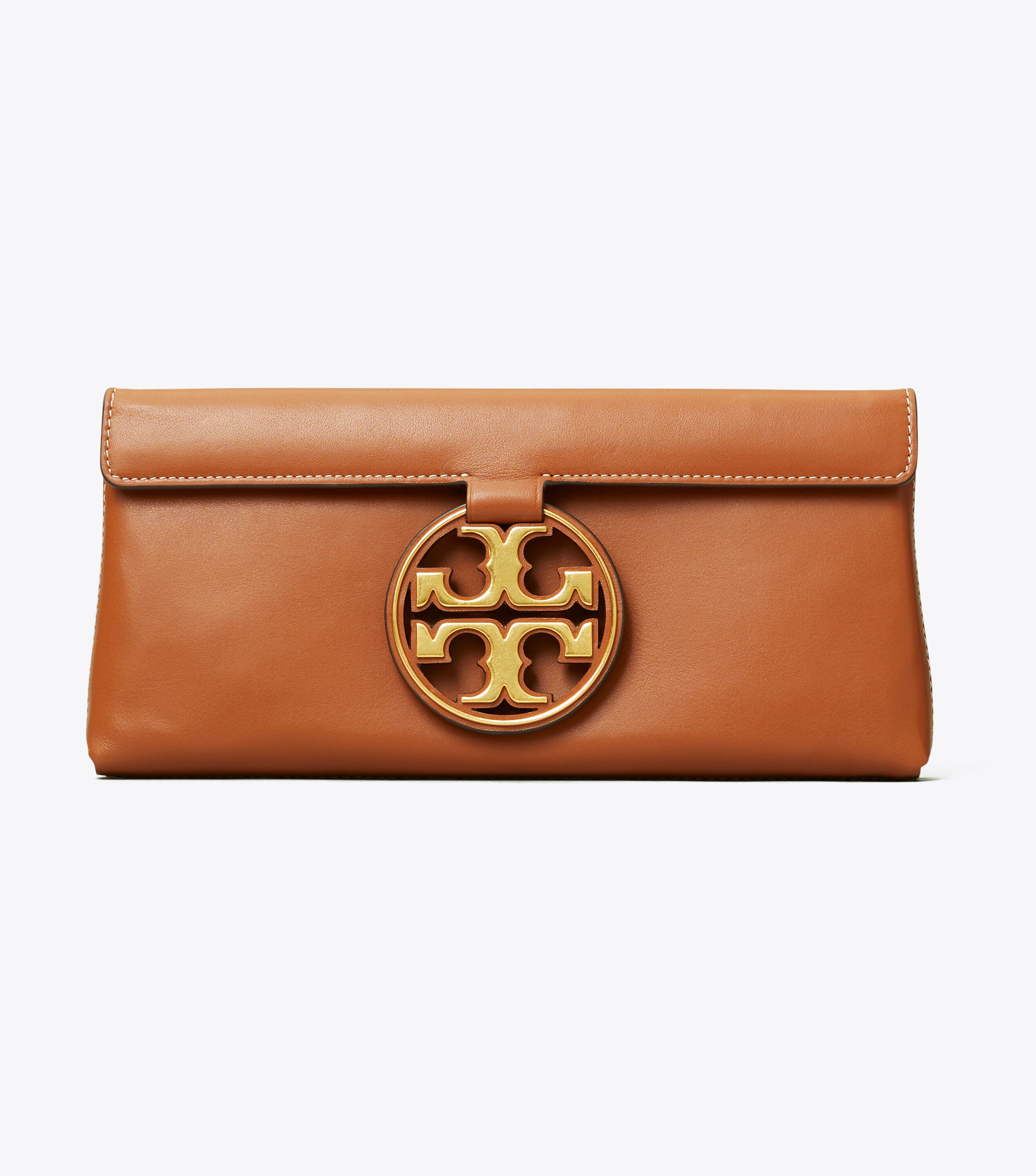 Tory burch miller metallic clutch discount