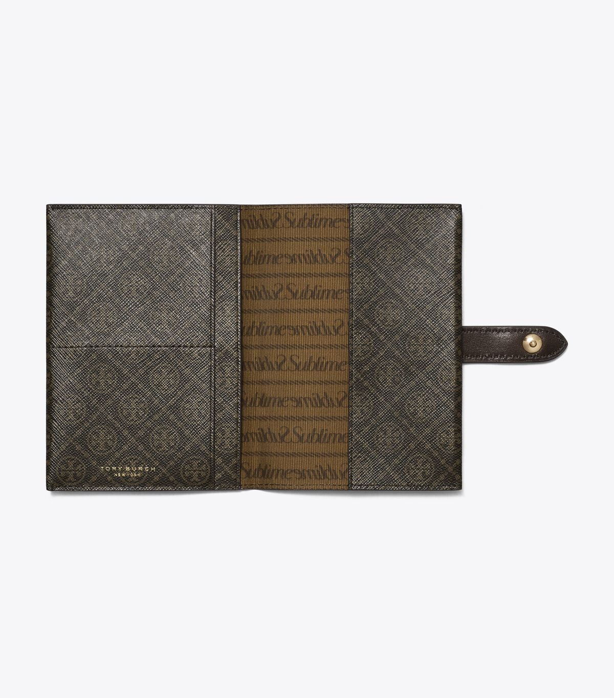 T Monogram Coated Canvas Passport Case tory burch t monogram coated canvas passport case