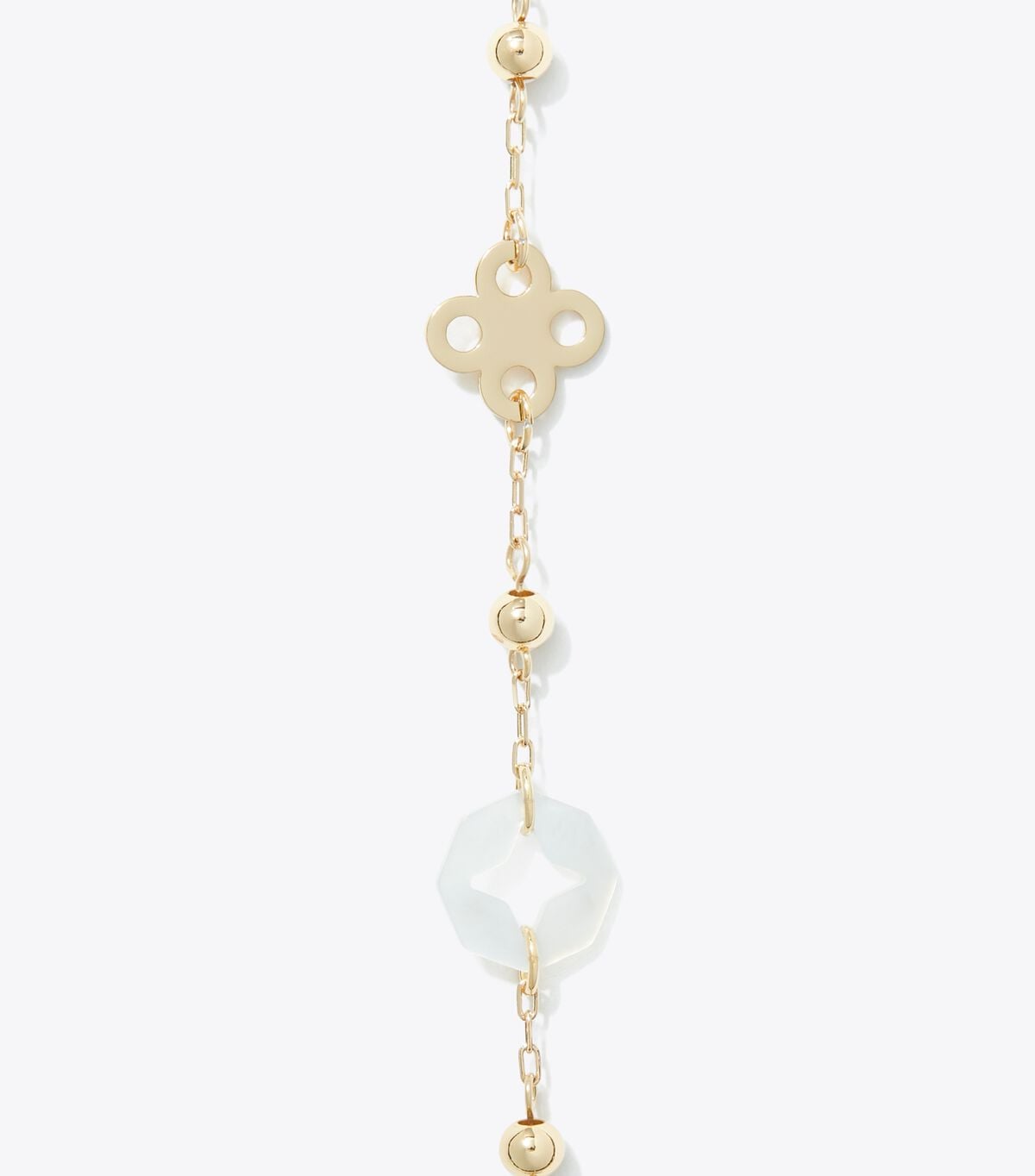 Long Forget Me Not Pavé Necklace tory burch long forget me not pav necklace