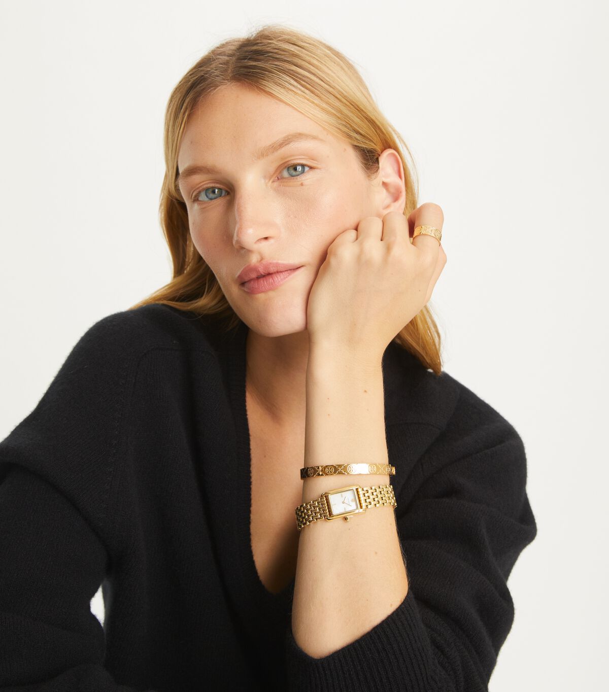 tory burch t monogram hinge bracelet