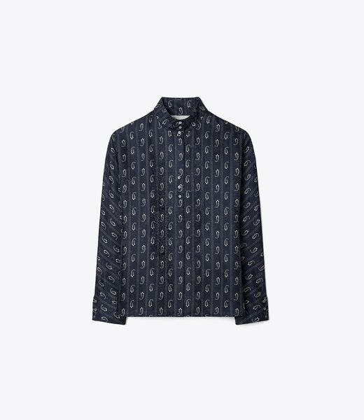 tory burch jacquard top