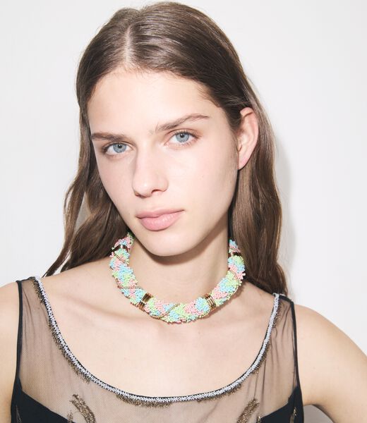 tory burch beaded short necklace