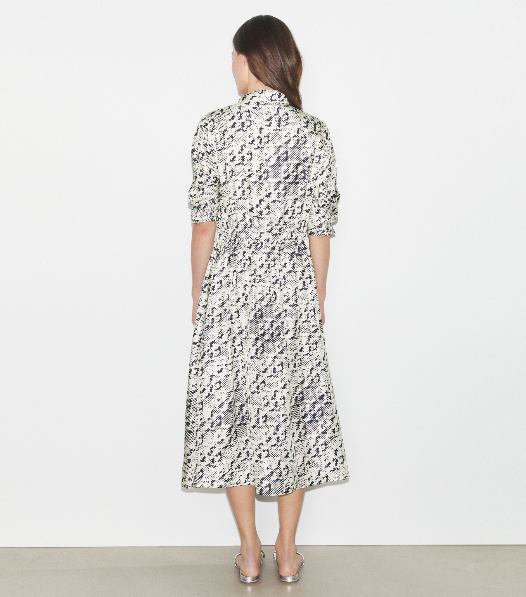 tory burch silk midi dress Tory Burch Silk Dress With Print, Women's, White