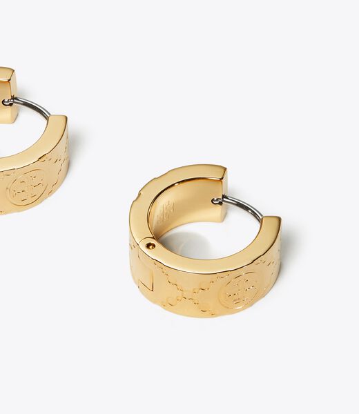 tory burch أقراط تي مونوغرام