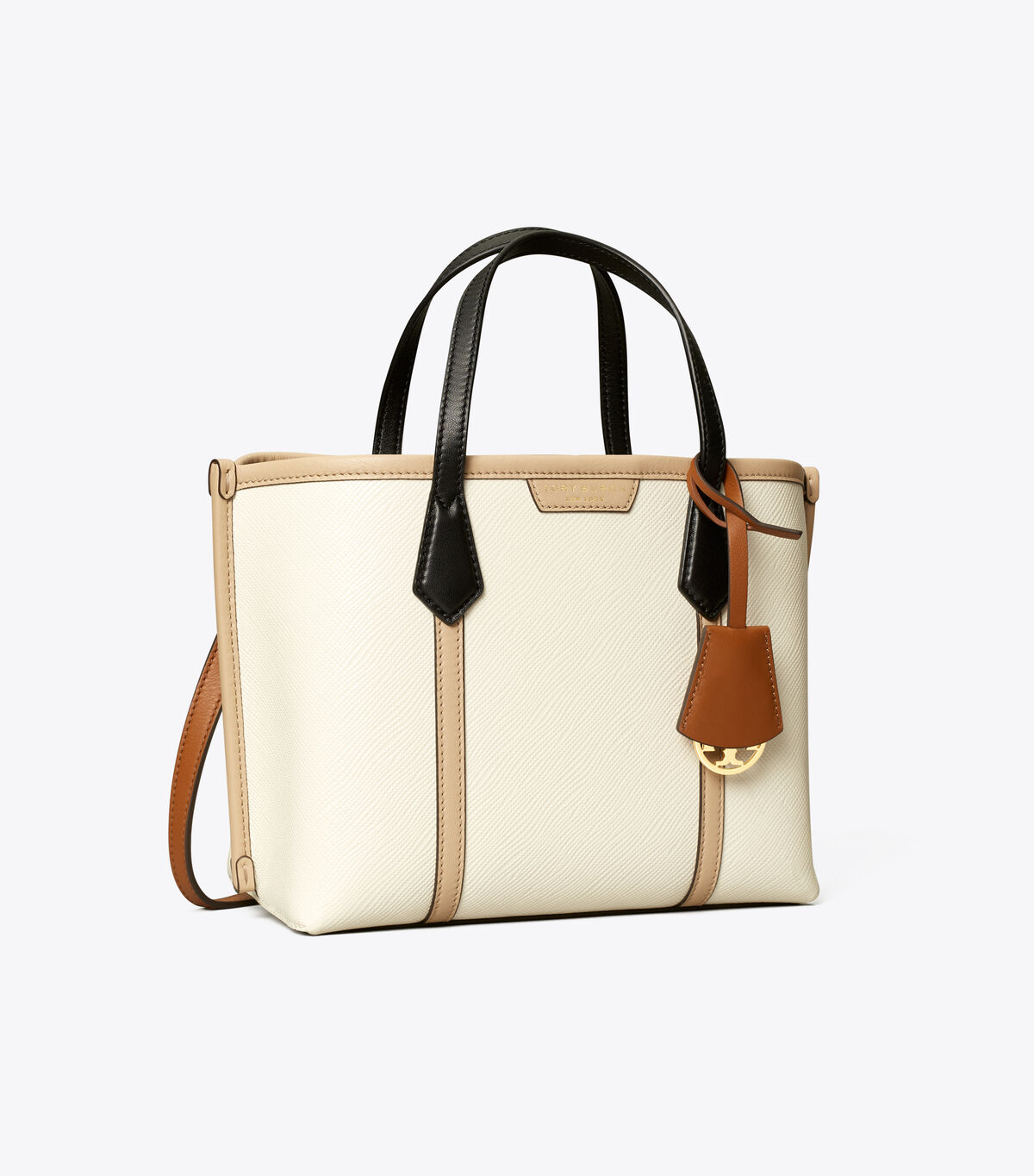 PERRY COLOR-BLOCK SMALL TRIPLE-COMPARTMENT TOTE
