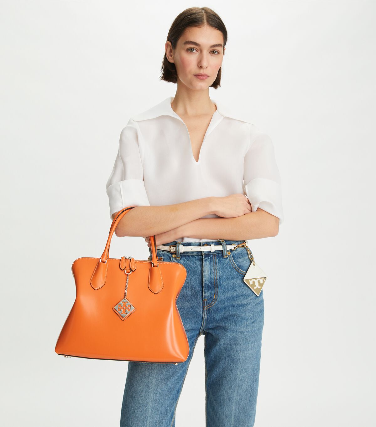 tory burch swing satchel