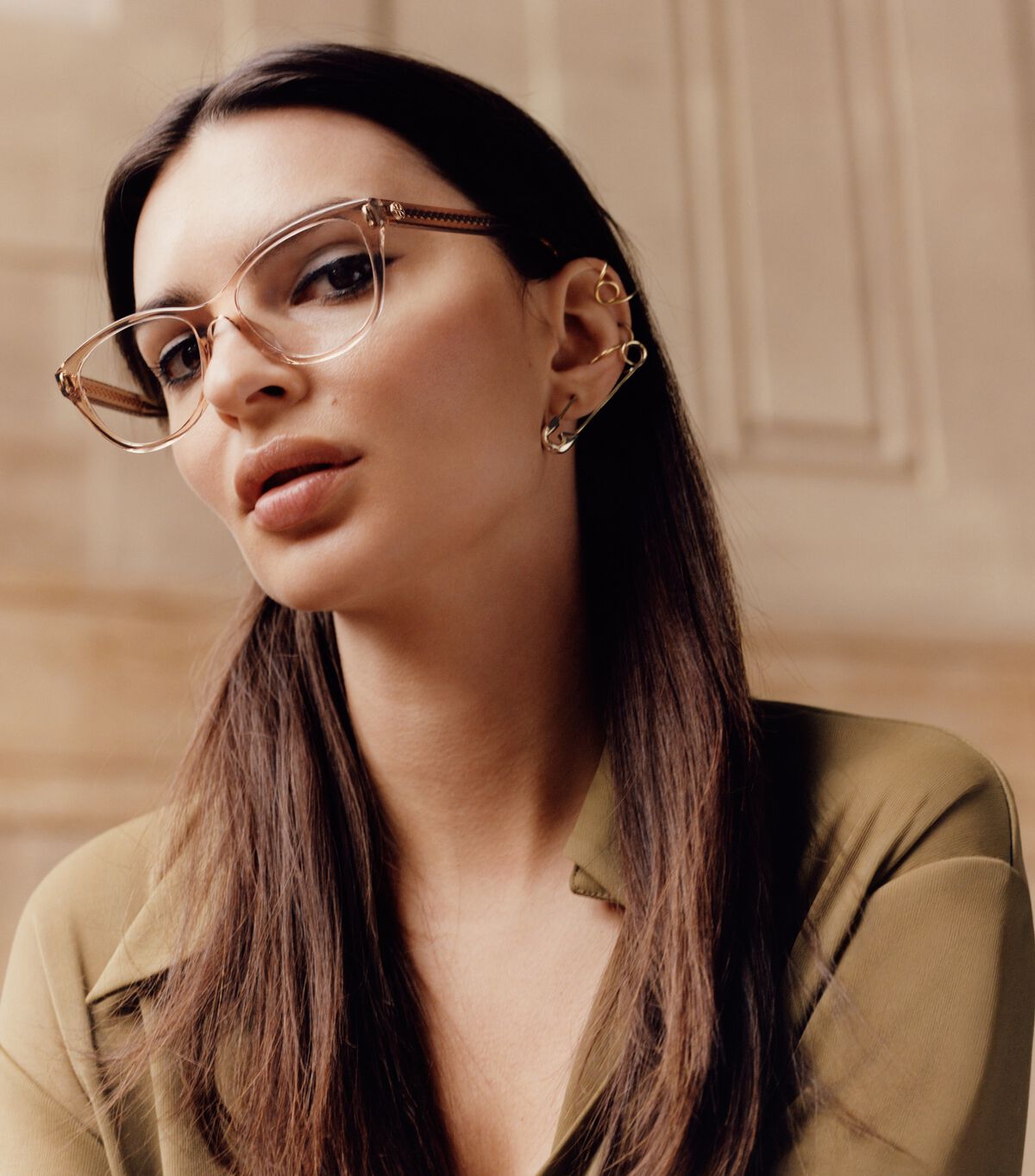 Statement Safety Pin Earring tory burch statement safety pin earring