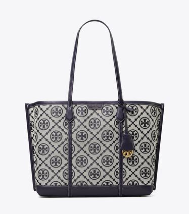Perry T Monogram Triple-Compartment Tote