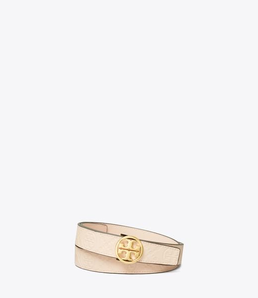 tory burch miller t monogram leather belt