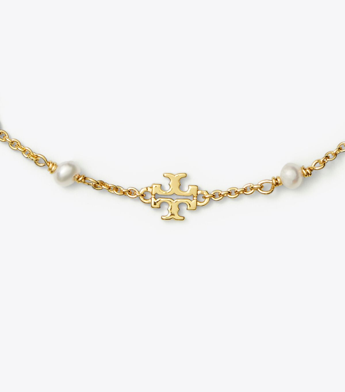 tory burch kira pearl delicate chain bracelet
