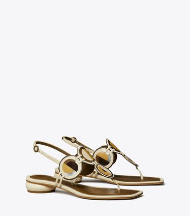 Marquetry Disk Sandal