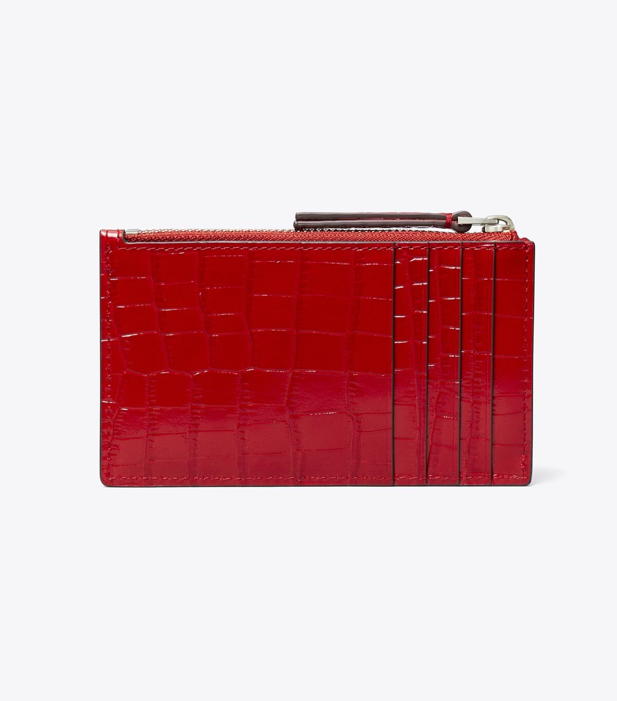 Kira Croc-Embossed Zip Card Case tory burch kira croc embossed zip card case