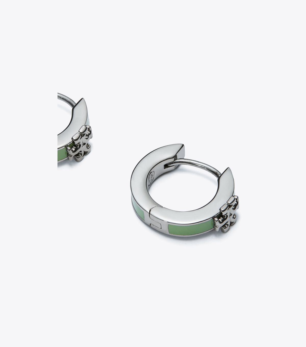 tory burch kira enamel huggie earring