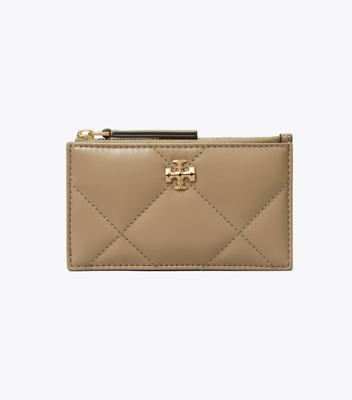 tory burch kira diamond quilt zip card case