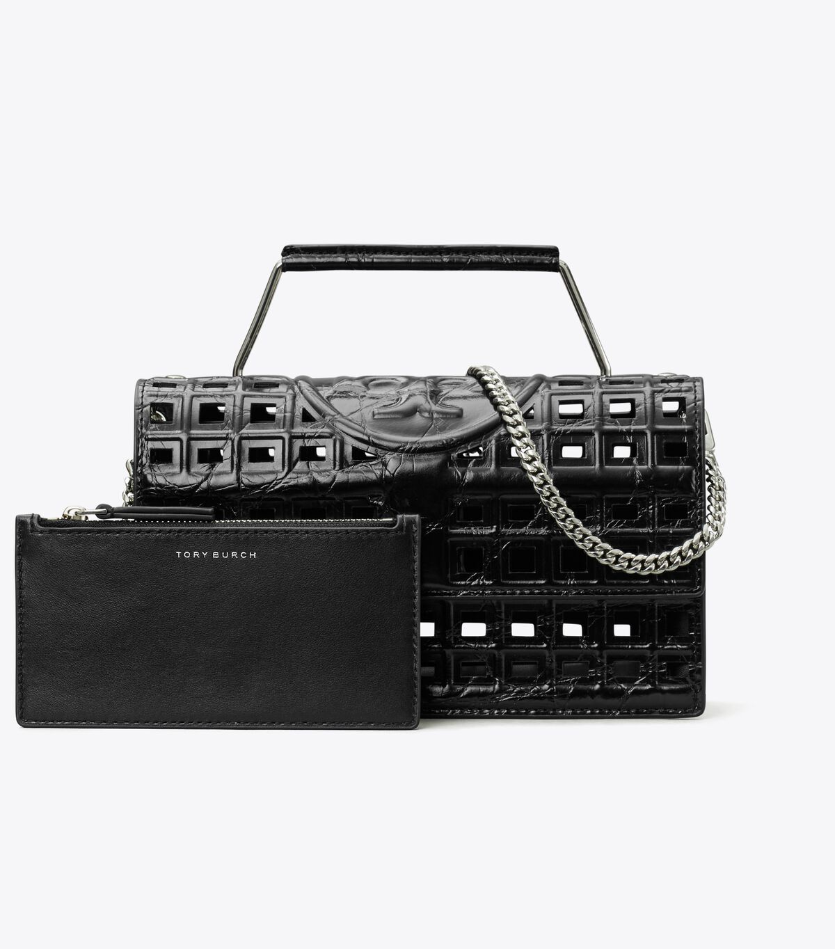 Small Fleming Cage Shoulder Bag tory burch small fleming cage shoulder bag