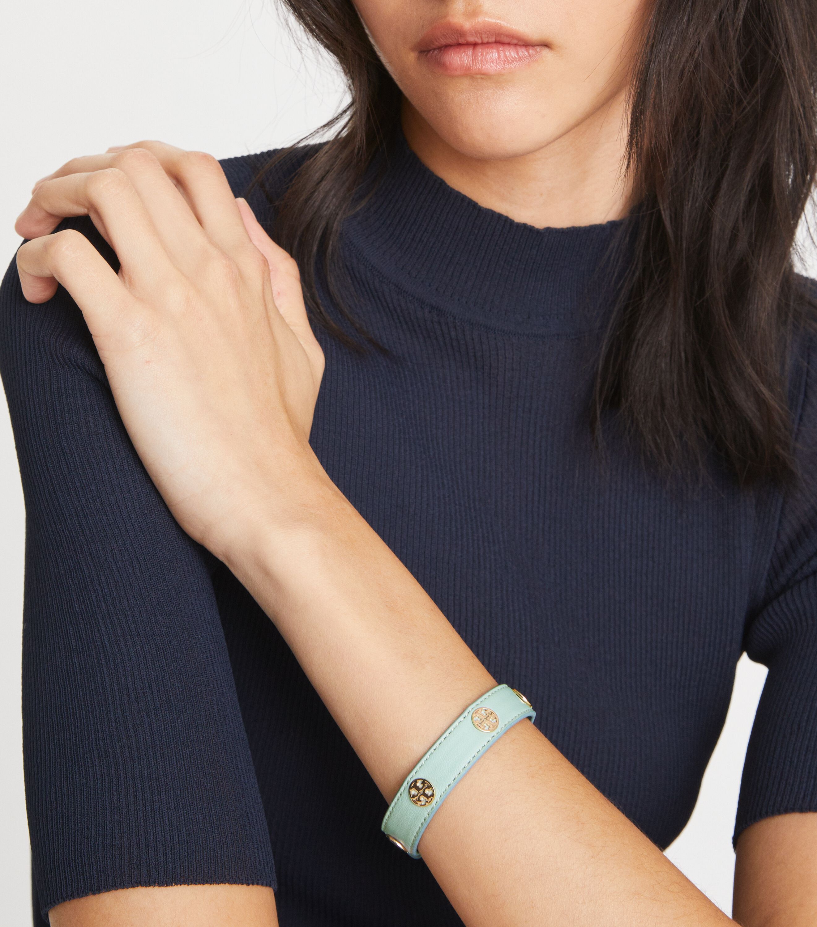 Tory burch leather bracelet new arrivals