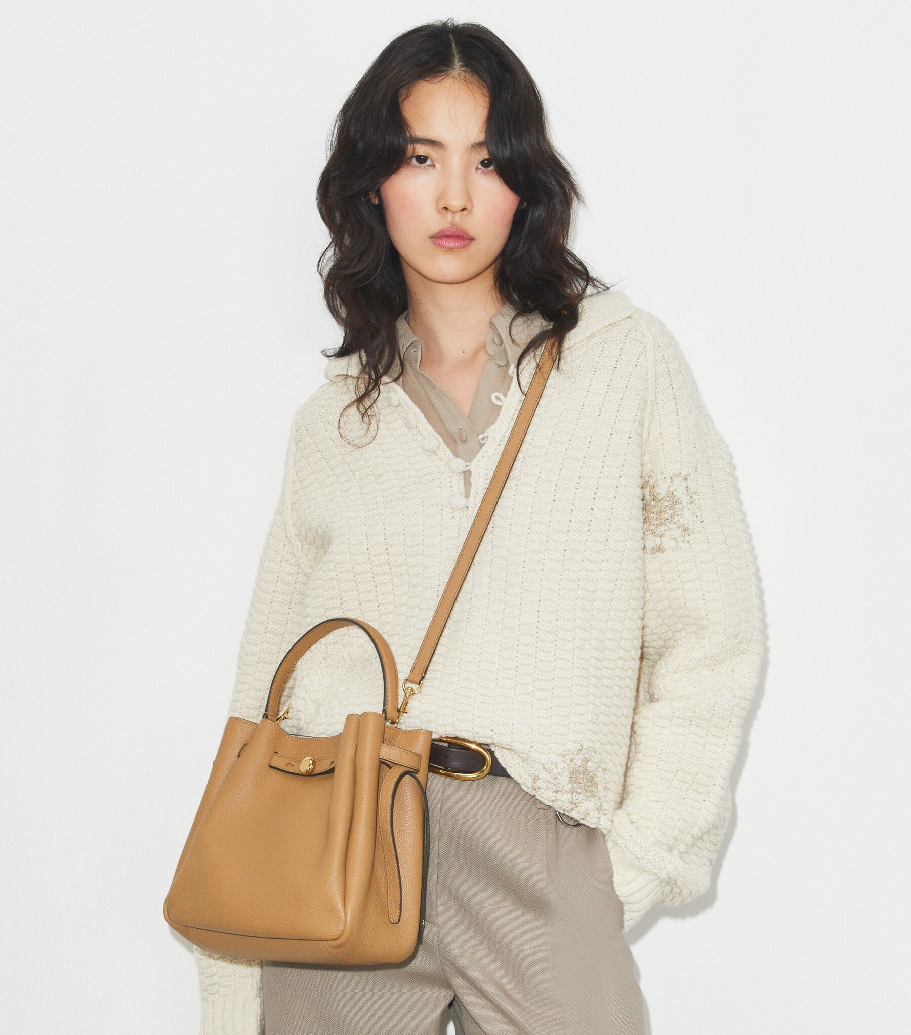 Romy Bucket Bag, Tiramisu | Tory Burch KSA