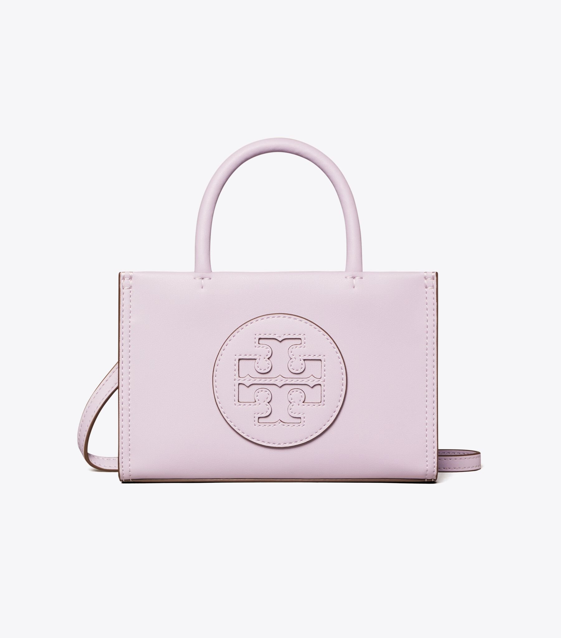Micro Ella Tote Purple Tory Burch Ella Micro Tote Pink T MONOGRAM