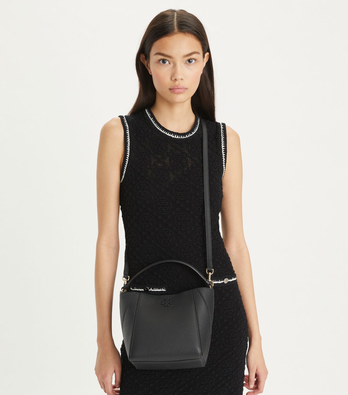 tory burch small mcgraw bucket bag