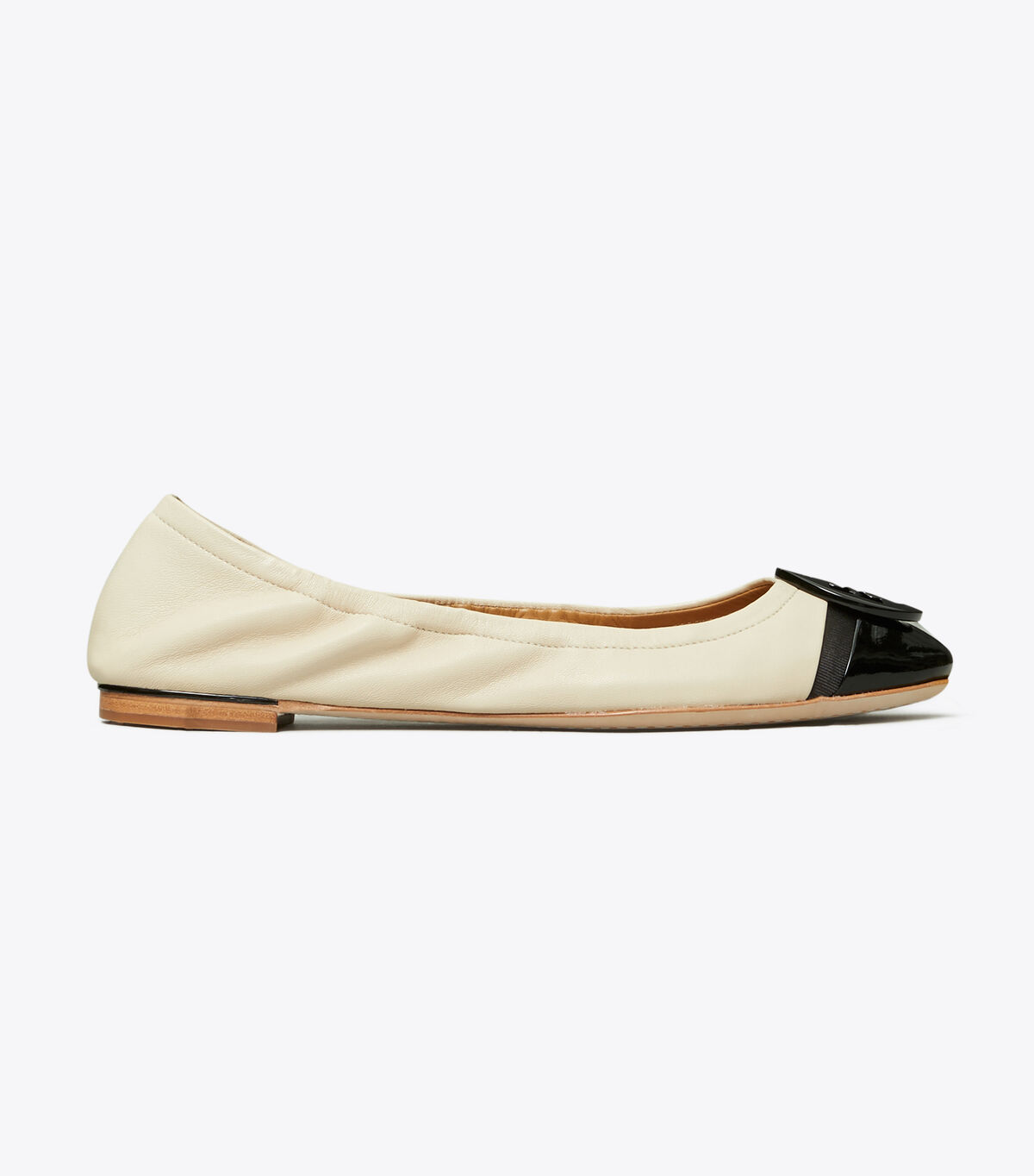 tory burch minnie patent cap toe ballet flat